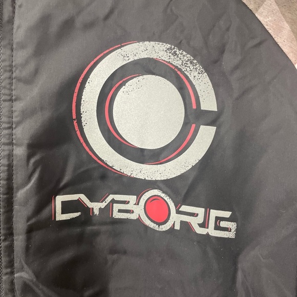 DC Comics Justice League Cyborg Bomber Jacket. Size M - Picture 4 of 11